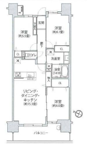 日神パレステージ小田急相模原フロント　「小田急相模原」駅　歩3分の物件画像
