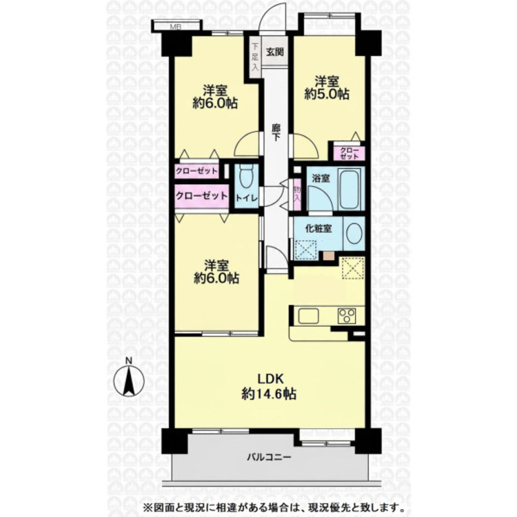 間取り 空室ですのでお気軽にご内覧下さい！