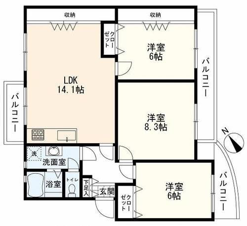 港南百合丘ハイツの物件画像