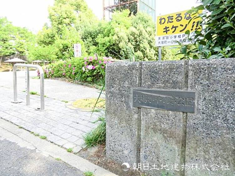 周辺 【大場かやのき公園】850ｍ　樹齢約６００年のかやの木が地域を見守っています。冒険心をくすぐるお城モチーフの大型遊具やターザンロープなどお子様が遊べる環境が整っています。