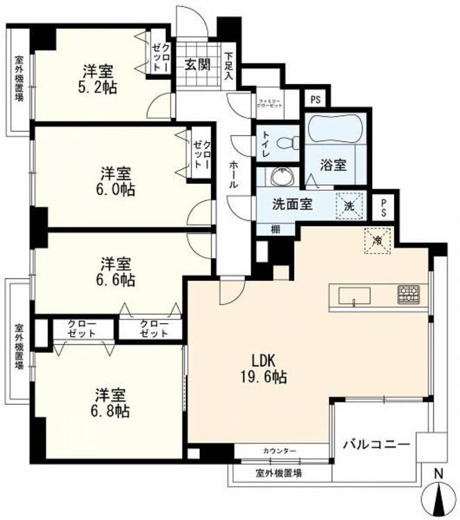 間取り 間取図　４ＬＤＫ