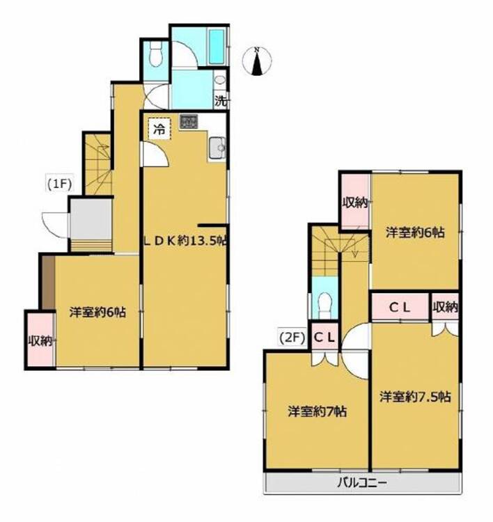 間取り 心地よいゆとりのある全居室6帖以上、上質な居住体験。