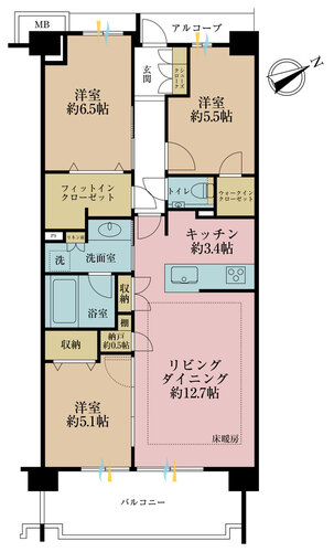 プラウドシティ武蔵野三鷹フロントコート棟の物件画像