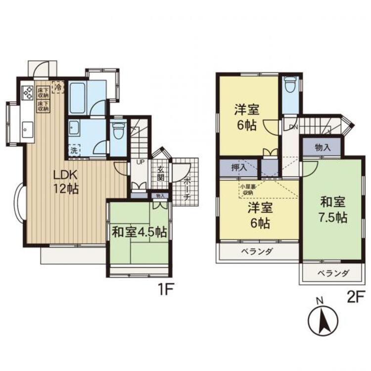 間取り 【間取り】4LDKの間取りに人気のある街並みです。