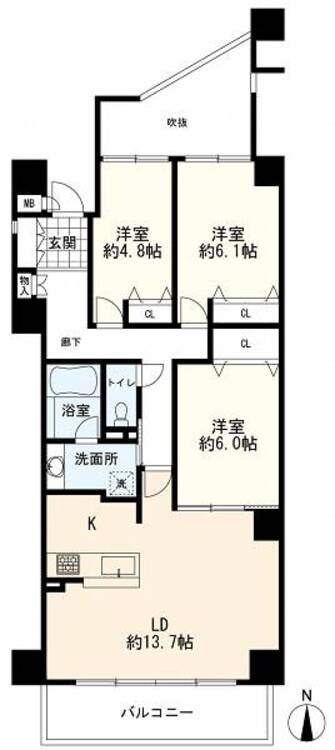 間取り 間取図（３ＬＤＫ）