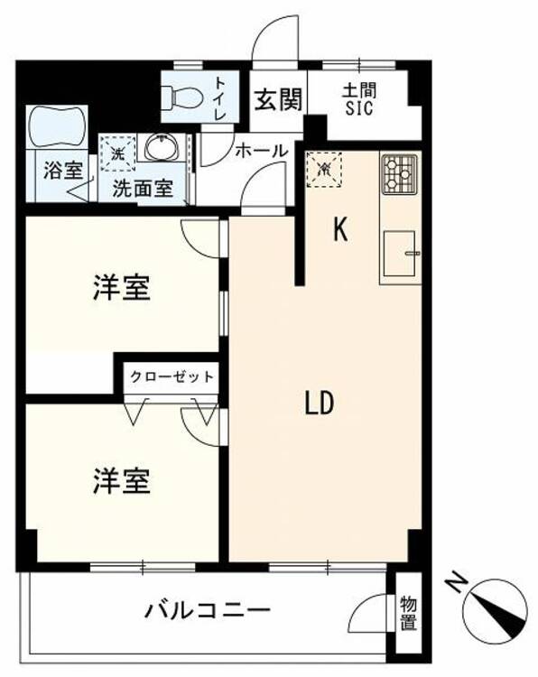 間取り ２ＬＤＫ