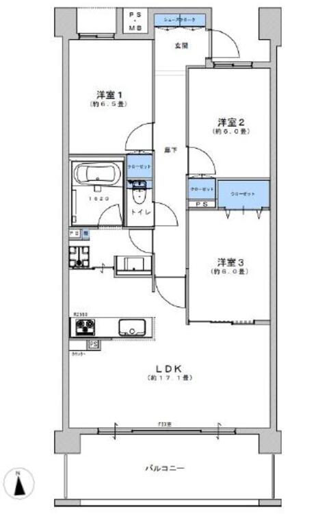 間取り LDK17帖以上！全居室6帖以上の開放感、快適なライフスタイルを。