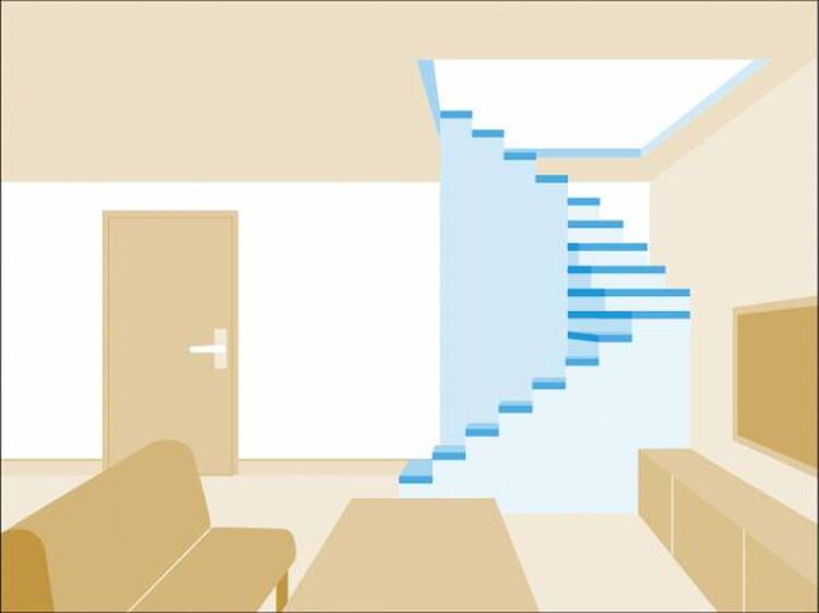 その他 リビングイン階段により、ご家族が顔を合わせる機会が増え、会話が弾みます。またリビングと階段が一体化することで、天井が高く見えたり、開放的で明るい雰囲気が生まれます。