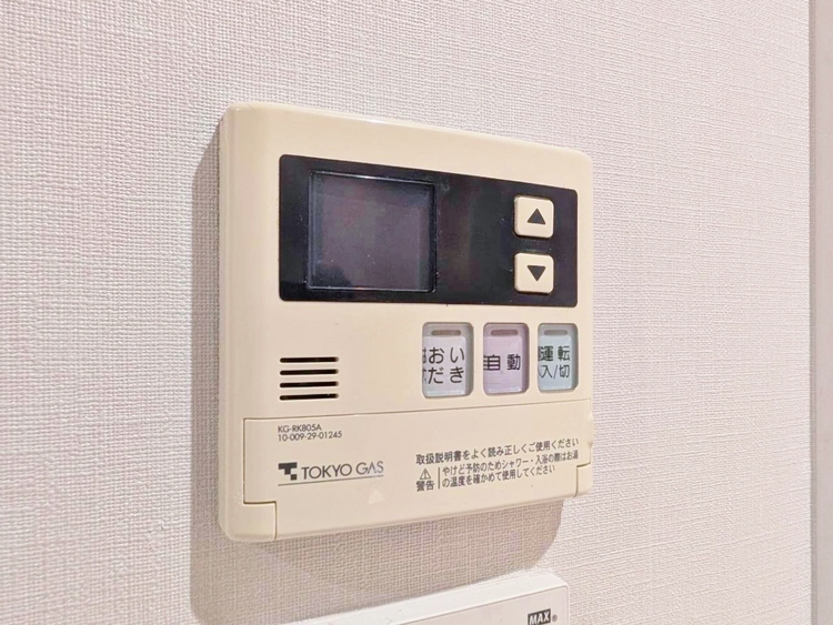 設備 見やすい画面で操作しやすい給湯パネルです。