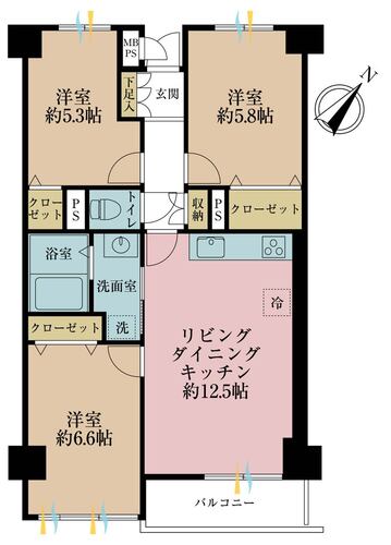 サザンコーポラスＡ棟の物件画像
