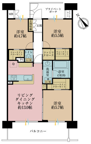 クレストフォルム市川南ウッドスクエアの物件画像