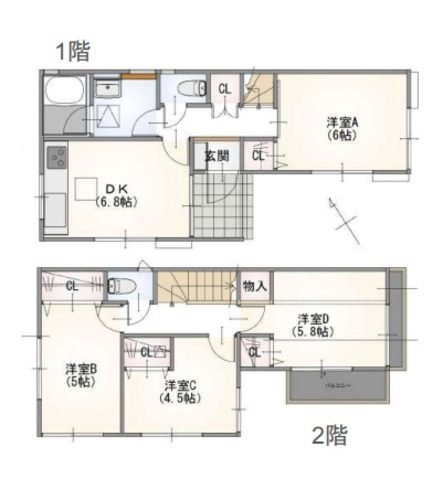 中古戸建　東山田の物件画像