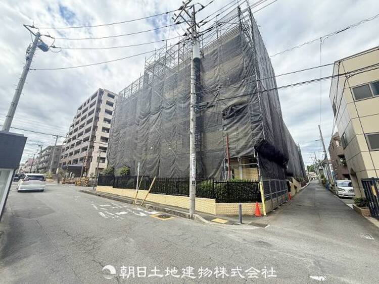 外観 大規模修繕工事中で２０２７年１月に終わる予定です。