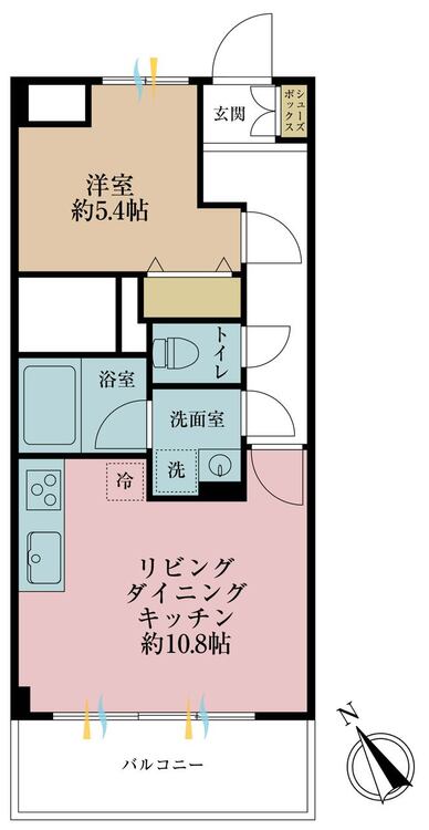 その他 1LDK、専有面積35.922、バルコニー面積4.4m2