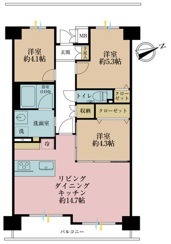 コスモウィル大島の物件画像