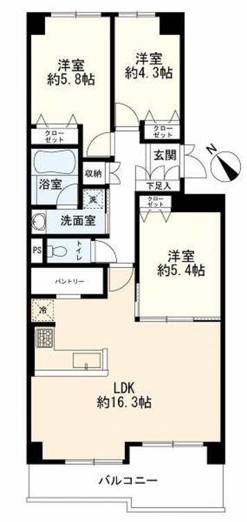 間取り ３ＬＤＫ