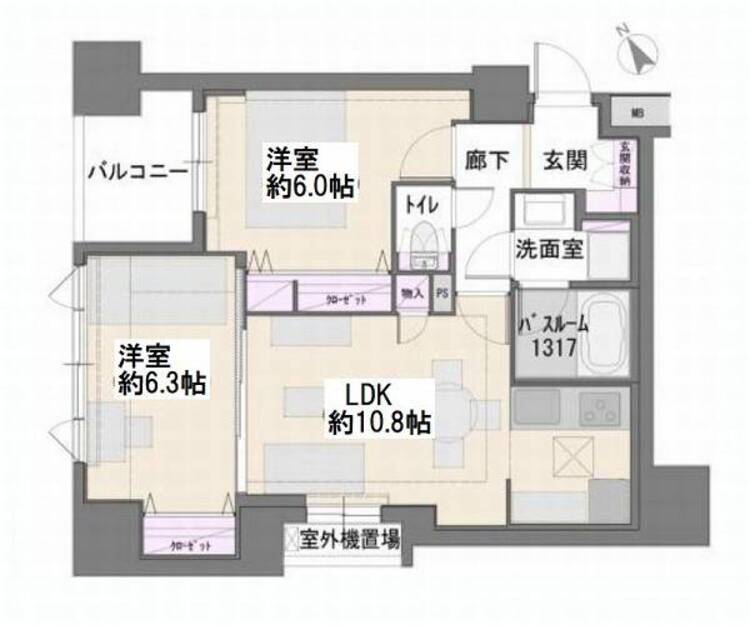 間取り 2LDK