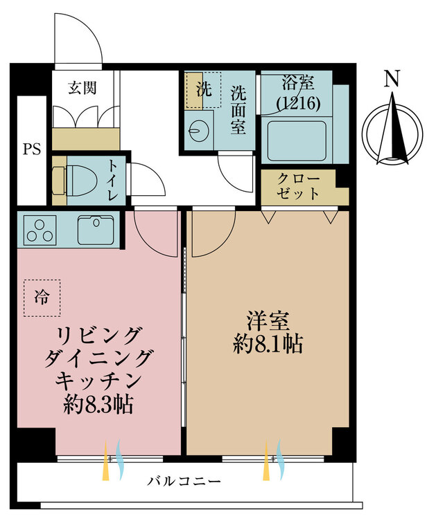 その他 1LDK、専有面積37.89m2