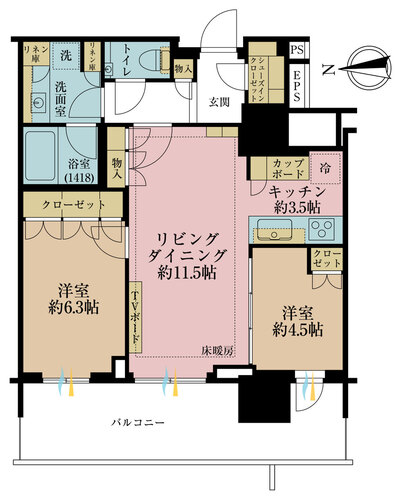ＨＡＲＵＭＩ　ＦＬＡＧ　ＳＵＮ　ＶＩＬＬＡＧＥ　Ｔ棟の物件画像