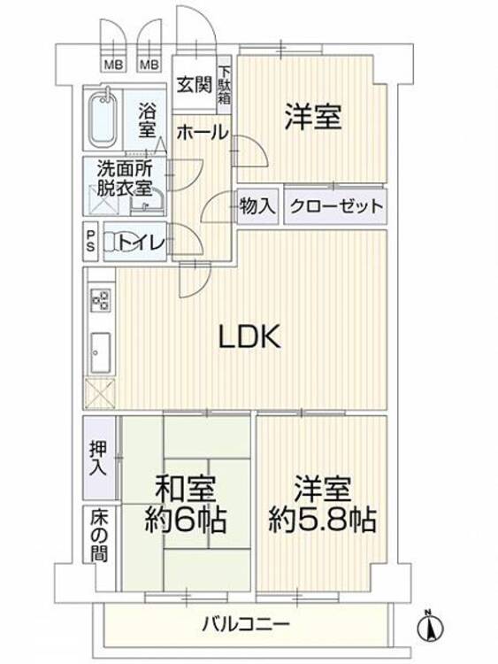間取り 陽光が舞う南西向き住宅、暖かなくつろぎの場。