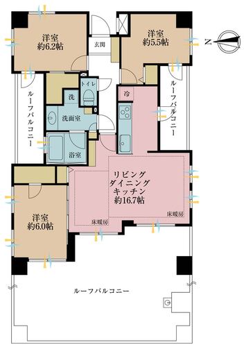 ＴＨＥパームス木場公園エアリィタワーの物件画像