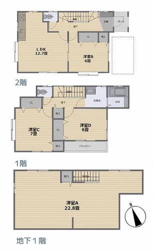 中古戸建　大船の物件画像
