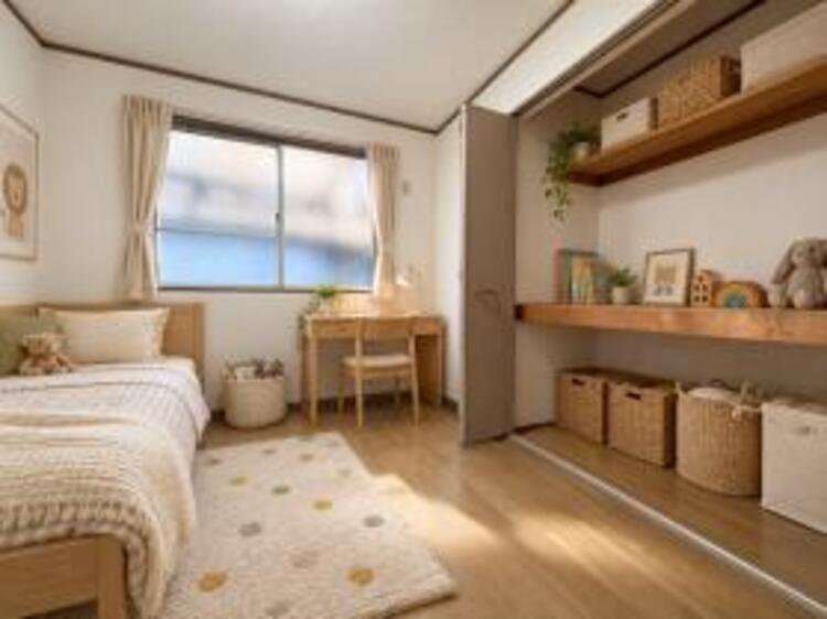 内装 居室はひとり時間を過ごせる安らげるお部屋として活用できます！収納スペースあり！荷物が多くても十分！！ベッドや勉強机、テレビなどを置きたい場合におすすめ！！過ごす時間が長くてもゆったり過ごせそうですね！ 