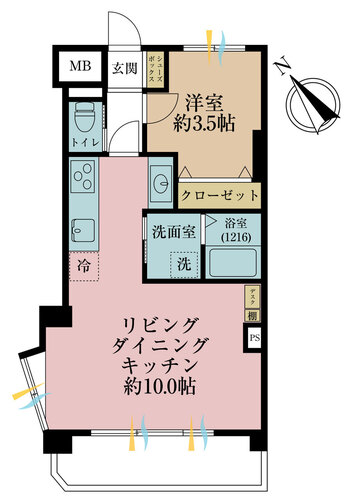 パークハイム若林の物件画像