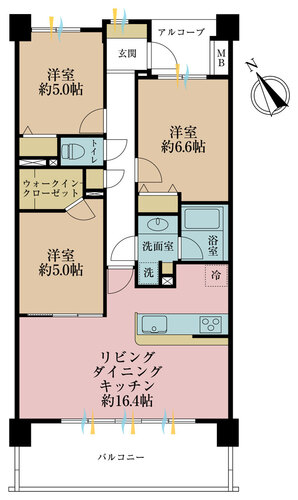 リベレンス武蔵新城の物件画像