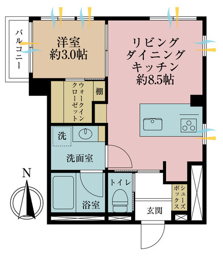 方南町セントラルマンションの物件画像