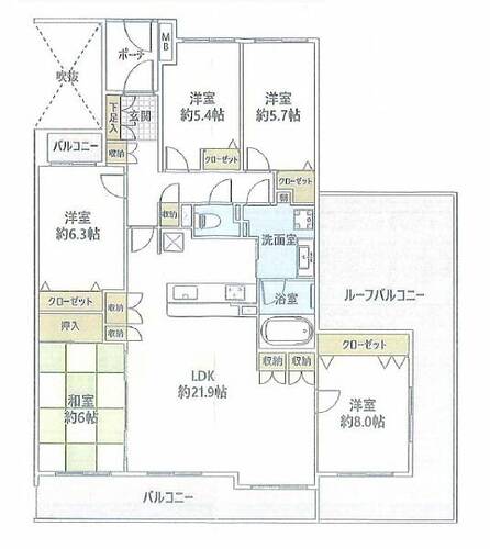 エステガーデンセンター北サウススクエアの物件画像